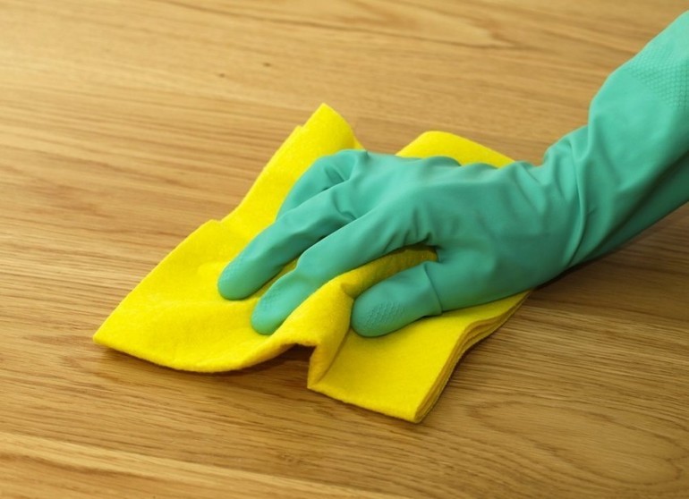 How to wipe iodine from linoleum